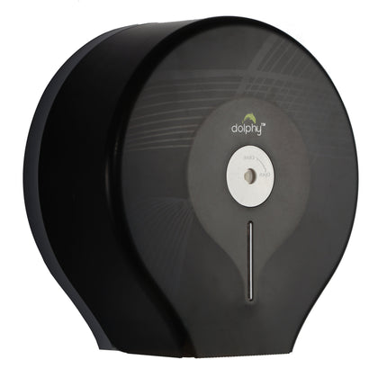 Jumbo Toilet Roll Dispenser - Black.
