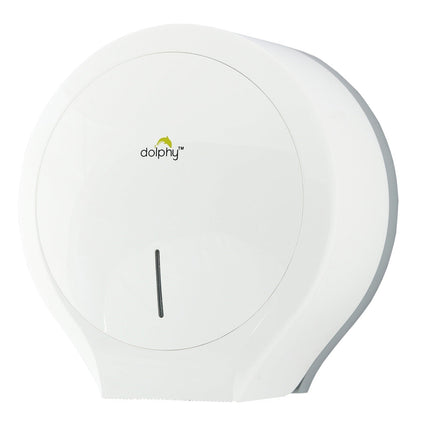 CLASSIC Jumbo Toilet Paper Roll Dispenser - White.