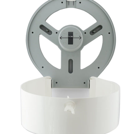 CLASSIC Jumbo Toilet Paper Roll Dispenser - White.