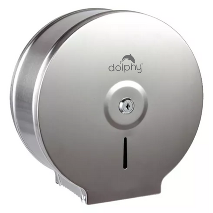 Stainless Steel Jumbo Toilet Paper Roll Dispenser.