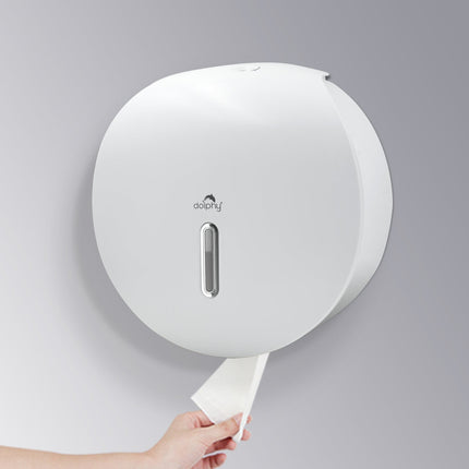 PLAZA Jumbo Toilet Roll Dispenser - White.