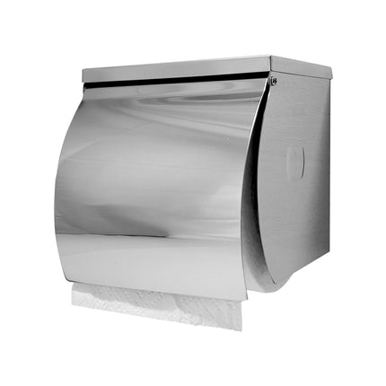 SS Single Toilet Roll Holder with Shelf.