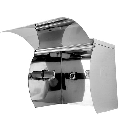 SS Single Toilet Roll Holder with Shelf.