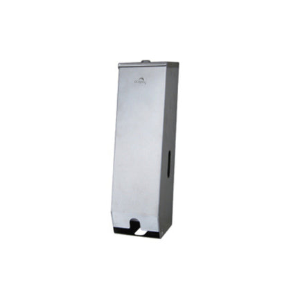 Double Toilet Roll Dispenser - Silver.