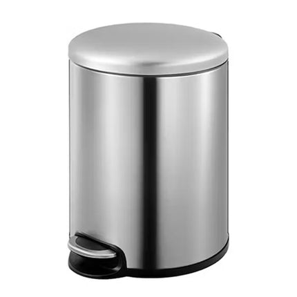 Round Soft Closing Stainless Steel  PEDAL Bin -5L.