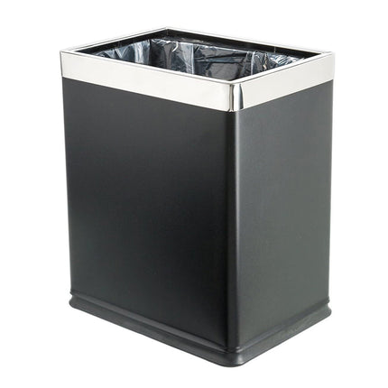 10 L Black Stainless Steel Dustbin.