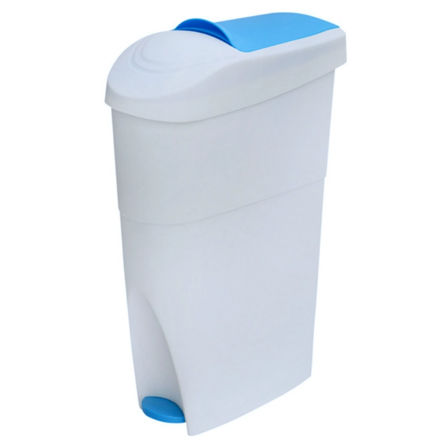 Sanitary Bin with Paddle Sky-Blue - 18L.