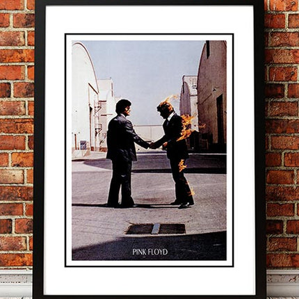 Pink Floyd 'Wish You Were Here' In Store Poster 1975 - Framed A3.