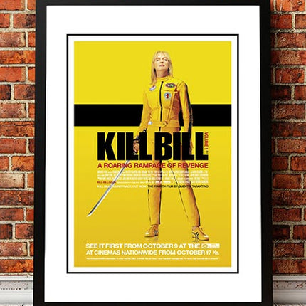 Kill Bill' Cult Movie Poster! - Framed A4.
