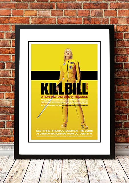 Kill Bill' Cult Movie Poster! - Framed A4.