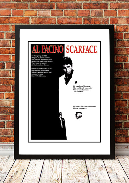 Scarface' Cult Movie Poster! - Framed A3.