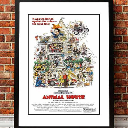 Animal House' Cult Movie Poster! - Framed A4.