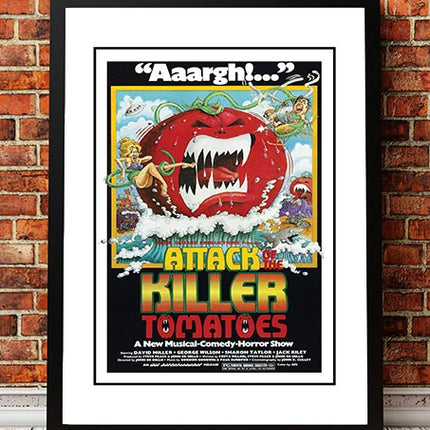Attack of the Killer Tomatoes' Cult Movie Poster! - Framed A3.