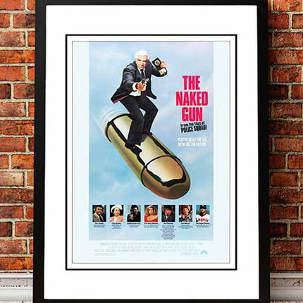 The Naked Gun' Cult Movie Poster! - Framed A2.