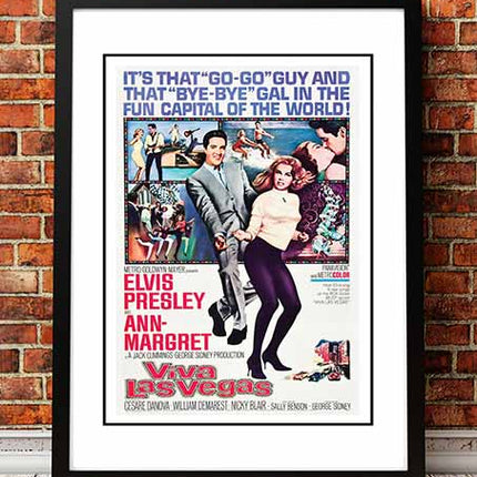 Elvis 'Viva Las Vegas' Framed Movie Poster! - Framed A4.