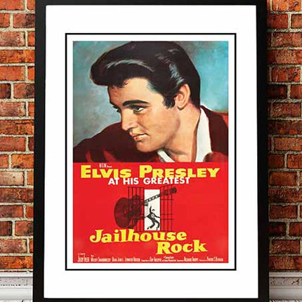 Elvis 'Jailhouse Rock' Framed Movie Poster! - Framed A3.