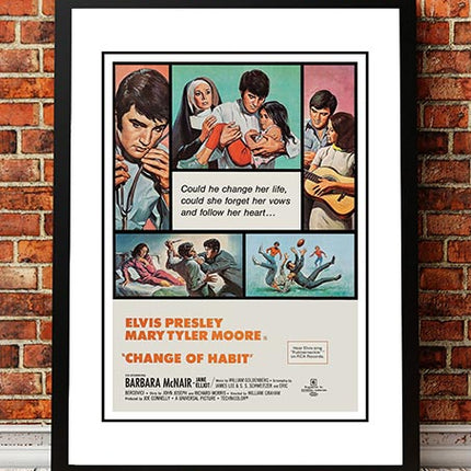 Elvis 'Change Of Habit' Framed Movie Poster! - Framed A3.