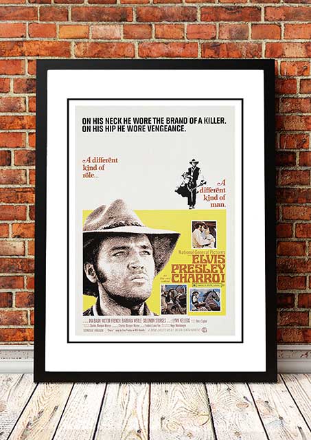 Elvis 'Charro' Framed Movie Poster! - Framed A3.