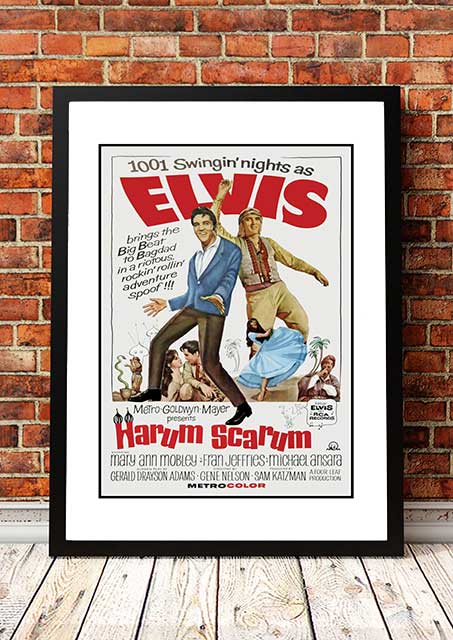 Elvis 'Harem Scarem' Framed Movie Poster! - Framed A4.