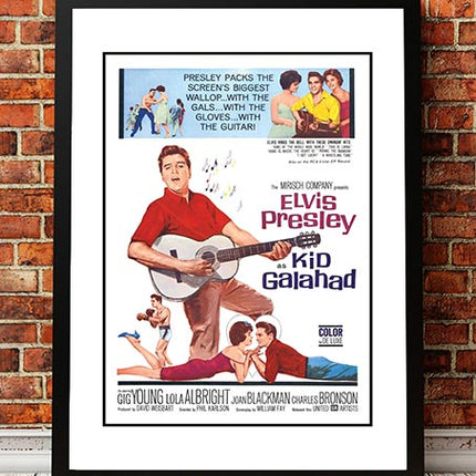Elvis 'Kid Galahad' Framed Movie Poster! - Framed A5.