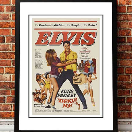 Elvis 'Ticke Me' Framed Movie Poster! - Framed A4.