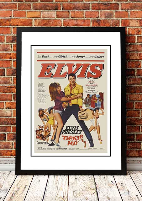 Elvis 'Ticke Me' Framed Movie Poster! - Framed A4.