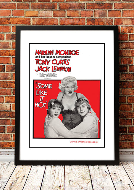 Marilyn Monroe ‘Some Like It Hot’ Framed Movie Poster! - Framed A3.