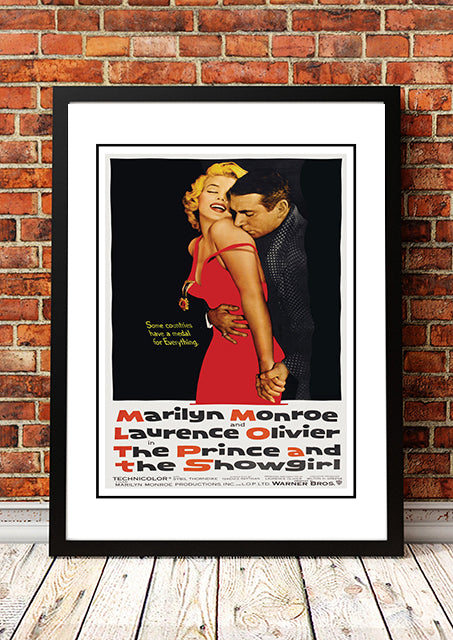 Marilyn Monroe ‘The Prince and the Showgirl’ Framed Movie Poster! - Framed A4.