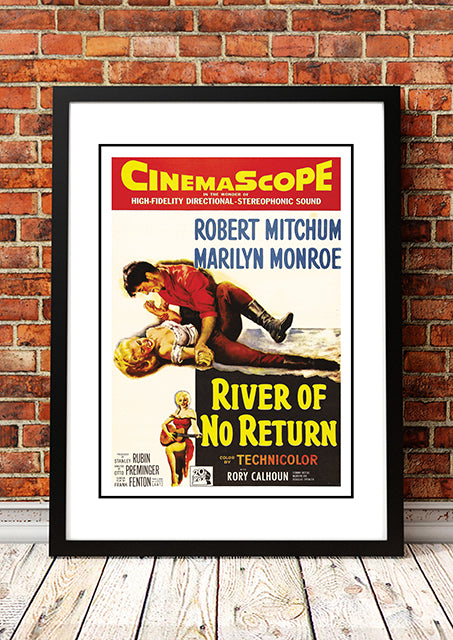 Marilyn Monroe ‘River of No Return’ Framed Movie Poster! - Framed A3.