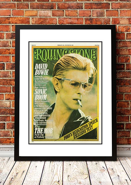 David Bowie' Rolling Stone Magazine Cover! - Framed A3.