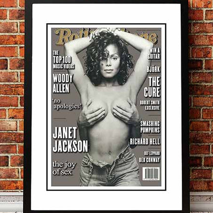 Janet Jackson' Rolling Stone Magazine Cover! - Framed A2.