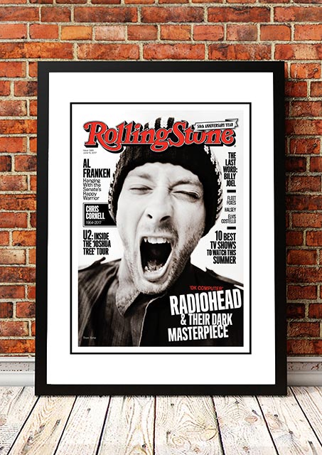 Radiohead' Rolling Stone Magazine Cover! - Framed A3.