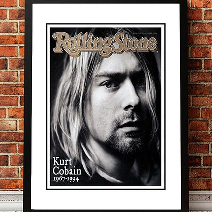Kurt Cobain' Rolling Stone Magazine Cover! - Framed A2.