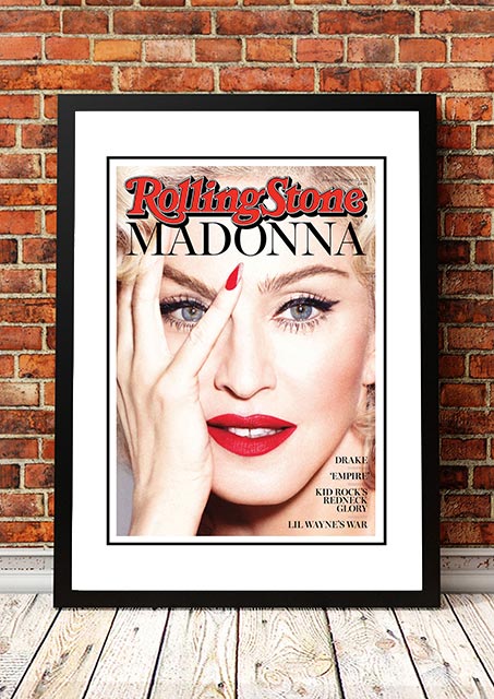 Madonna' Rolling Stone Magazine Cover! - Framed A4.