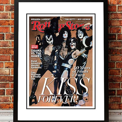 KISS' Rolling Stone Magazine Cover! - Framed A2.