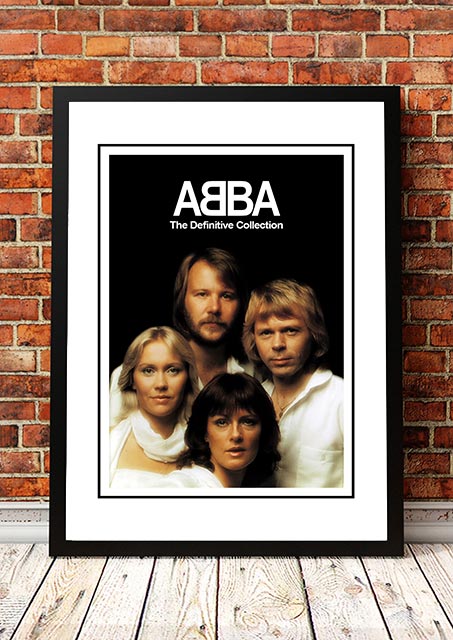 ABBA ‘The Definitive Collection’ In Store Poster 2001 - Framed A3.