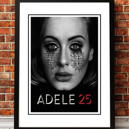 Adele '25' In Store Promotional Poster - Framed A3.