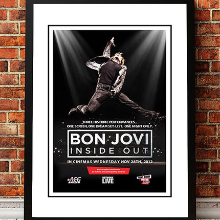 Bon Jovi ‘Inside Out’ Movie Poster 2012 - Framed A3.