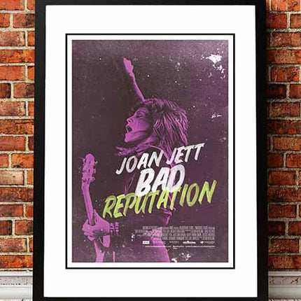 Joan Jett ‘Bad Reputation’ Movie Poster 2018 - Framed A3.