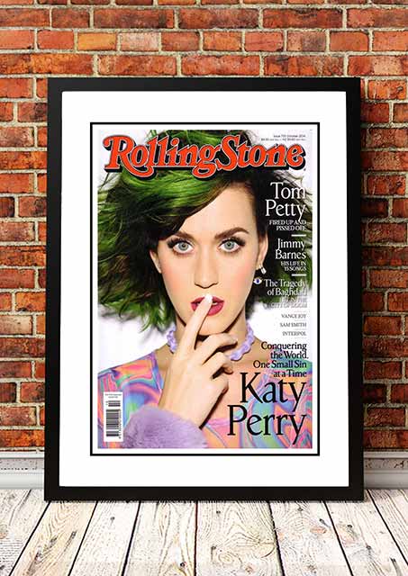 Katy Perry ‘Rolling Stone Magazine’ Cover Poster 2014 - Framed A3.