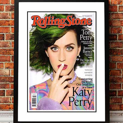 Katy Perry ‘Rolling Stone Magazine’ Cover Poster 2014 - Framed A4.