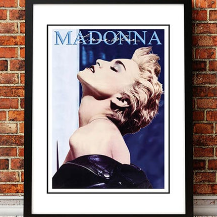 Madonna ‘True Blue’ In Store Promotional Poster 1986 - Framed A3.