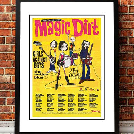 Magic Dirt ‘City Crash’ Australian Tour Poster 2000 - Framed A3.
