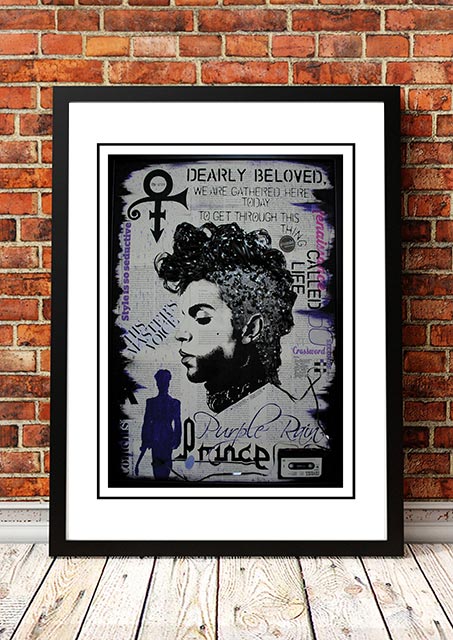 Prince 'Pop Art' Poster - Framed A2.