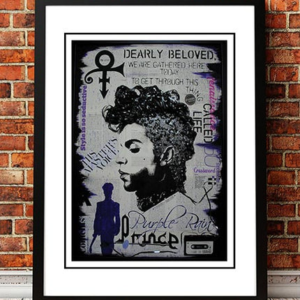 Prince 'Pop Art' Poster - Framed A3.