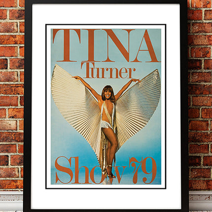 Tina Turner ‘Wild Lady of Rock’ World Tour Poster 1979 - Framed A2.