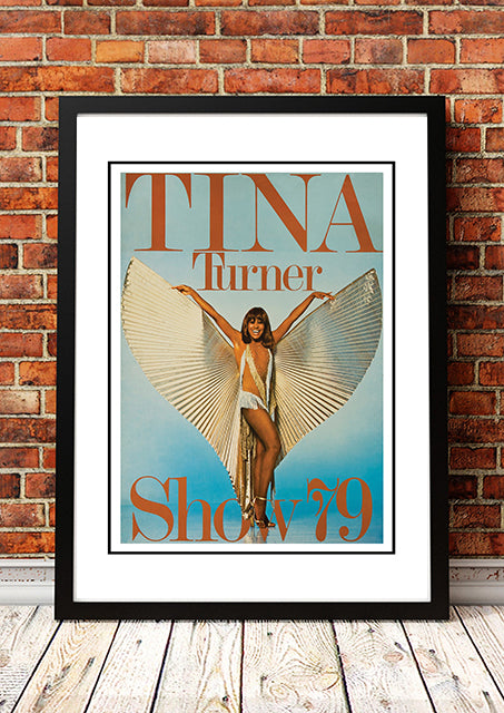 Tina Turner ‘Wild Lady of Rock’ World Tour Poster 1979 - Framed A4.