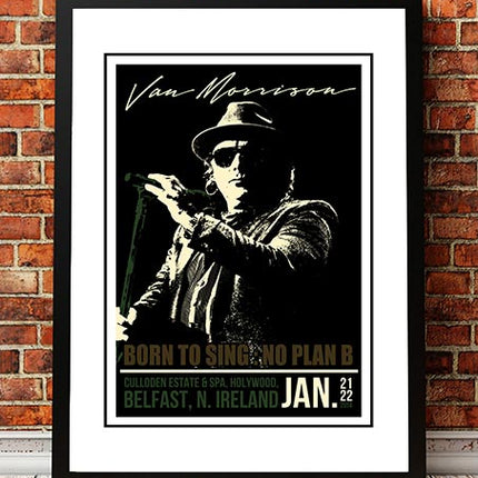 Van Morrison ‘Holywood’ Belfast, UK Concert Poster 2014 - Framed A2.
