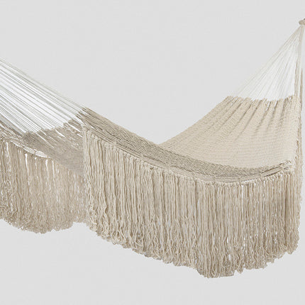 Ivory Cascade, hand woven rope Authentic Mexican Hammock.