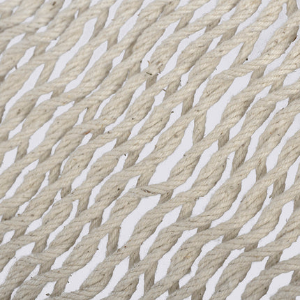 Ivory Cascade, hand woven rope Authentic Mexican Hammock.